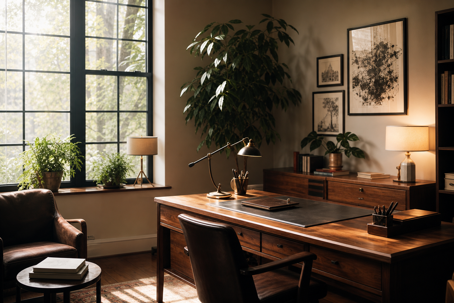 Modern Office Aesthetic with Futuristic Systems and Welcoming Atmosphere